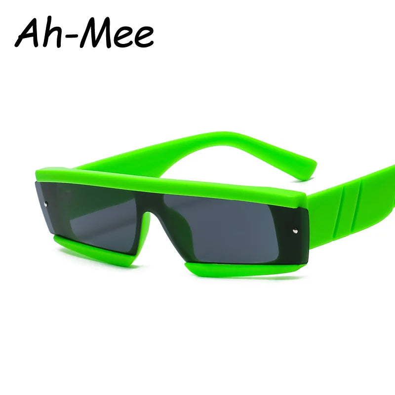 Rimless Square Sunglasses Women Punk Vintage Brand Green Black Shades Sun Glasses Men Trend Female Eyewear Designer Oculos