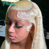 Phashion Blonde 13x6 Lace Frontal #613 Straight Body Wave Hd Transparent Lace Only Pre Plucked 100% Human Hair For Women On Sale