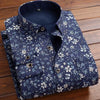 High Quality Men's Clothing 2024 Men Long Sleeve Thick Warm Shirt Tops Fashion Men Print Handsome Versatile Shirts Formal Shirts