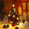 20/29cm Mini Christmas Tree Desktop Ornaments Artificial Plants Pine Needle Tree With Xmas Balls New Year Party Home Decor Gifts