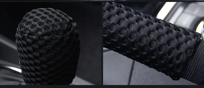 Car Supplies Flash Diamond Encrusted Plush Leather Cloth Art Breathable Handbrake Set File Handle Set GM Interior Supplies
