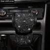 Black Diamond Crystal Car Gear Shift Cover Rhinestone Auto Shifter Hand Brake Cover Bling Car Interior Accessories Decorate