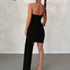 Dulzura Bling Glitter Sexy Y2K Clothes Sleeveless Backless Corset Ruched Bodycon Mini Dress For Women Club Party Elegant Outfits