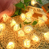 Rose LED Flower String Lights Garland Fairy Lights Romantic Lamp 3M 20LEDs For Wedding Valentines Day Christmas Party Decoration