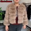 Damenmode Kunstpelzmantel superheiß Herbst Winter Damen kurze Kunstfuchsjacke flauschig hohe Qualität 7XL Damen Pelzmäntel