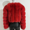 2023 Neuer kurzer Stil Echtfuchspelzmantel Winter Damen Natur Warme Mode Luxus
