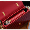 Fashion Diamonds Women Handbags 2023 Red Genuine Leather Lady Shoulder Messenger Bag Crocodile Pattern Portable Shell Tote Bags