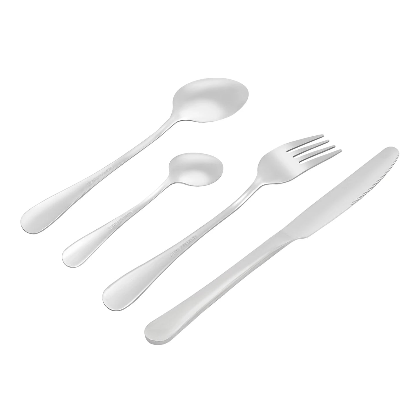24Pcs/90Pcs Flatware Set Stainless Steel Silverware Utensil Kitchen Tableware Forks Knives Spoons Cutlery for Home Restaurant