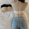 Non-Slip Bra Lace Tube Top Seamless Wireless Small Chest Push up Adjustable Sexy Beauty Back Underwear for Women
