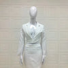 sets for women 2 pieces Sexy Lapel Long Sleeve Jackets + High Waist Hollow Out Skirts Set 2024 Woman Clothes Women's Suits