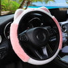 Cute Cartoon Plush Kitten Warm Car without Inner Ring Steering Wheel Cover Car Accessories Suitable for 14.5-15INCH