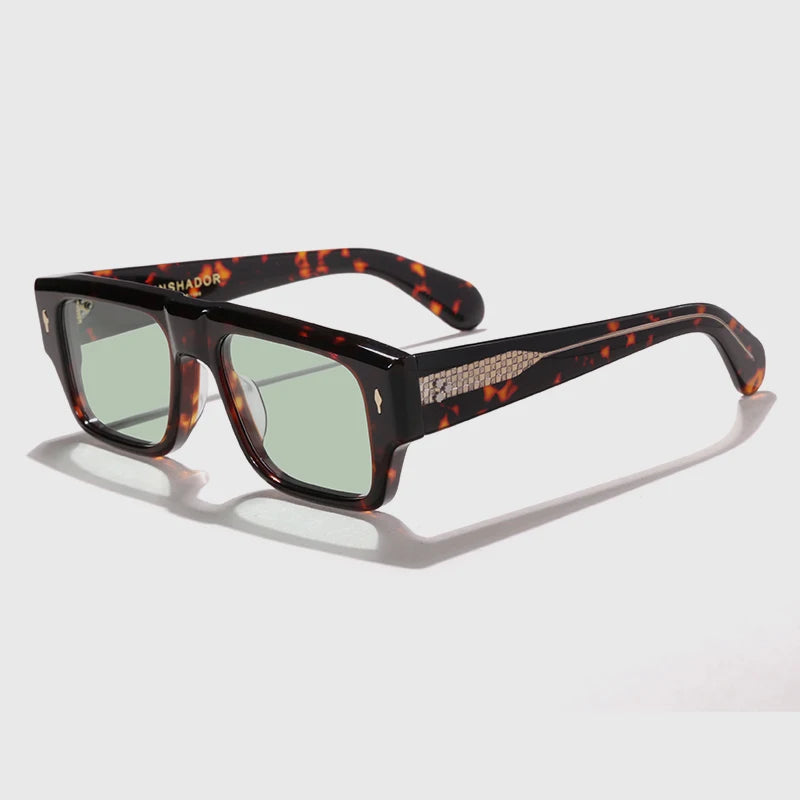 2024 Luxury Brand Sunglasses Men Top Quality SDEVOTO Handmade Square Vintage Acetate UV400 Fashion Women Protection SUN GLASSES