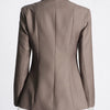 TWOTWINSTYLE Patchwork Lace Up Hollow Out Blazer For Women Notched Collar Long Sleeve Tunic Designer Blazers Female Fashion New