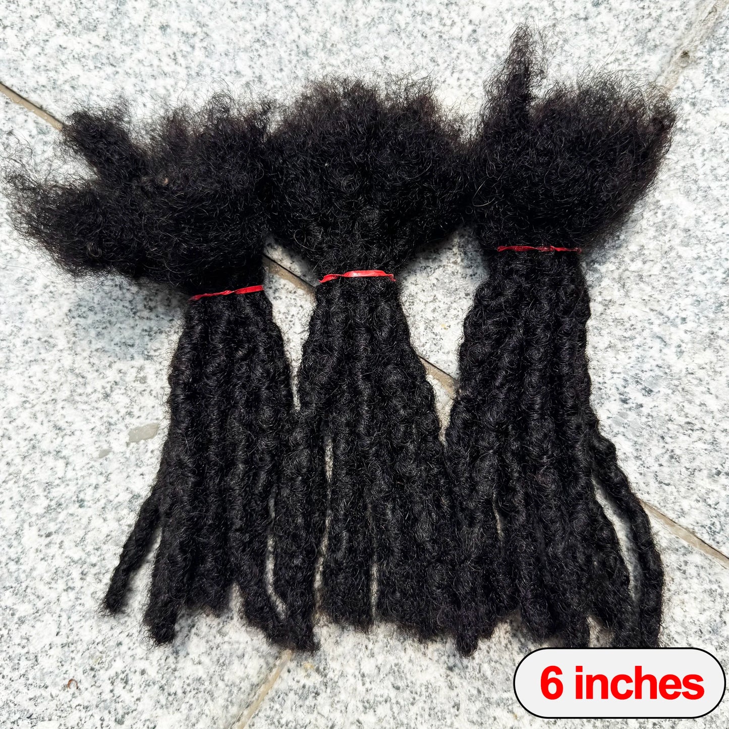 Dreadlock Extension Human Hair 0.6cm Thickness 8 Inch Full Handmade Permanent Locs Can Be Dyed and Bleached for Women Men