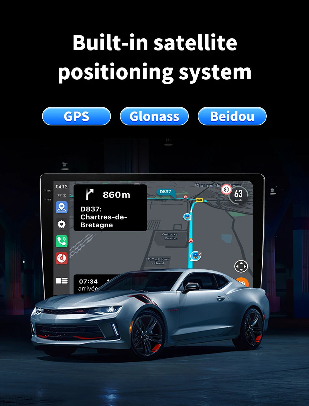 CarAiBOX CarPlay Ai Box Qualcomm 6125 8-Core CPU Android 13.0 System Wireless CarPlay Android auto Built-in Google Play Store