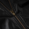 Street style waist cinched short stand up collar PU leather spicy girl zipper cardigan casual jacket