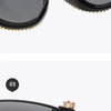 Trendy Diamond Cat Eye Sunglasses Women Luxury Brand Designer Crystal Sexy Cateye Metal Jewel Frame Rhinestone Eyewear Oculos