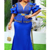 Plus Size African Party Dresses for Women 2024 New Fashion Dashiki Ankara Wedding Evening Gown Elegant Turkey Muslim Maxi Dress