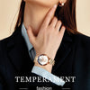 SENO Ocean Star Women Crystal Watch 2024 Top Brand Luxury Rose Gold Women Bracelet Watch for Ladies Wrist Watch Relogio Feminino