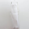 Ruffles Backless Sheath Bodycon Maxi Dresses Party Sleeveless Camisole Robe Femme V Neck Summer Dress Woman Sexy Vestidos Mujer