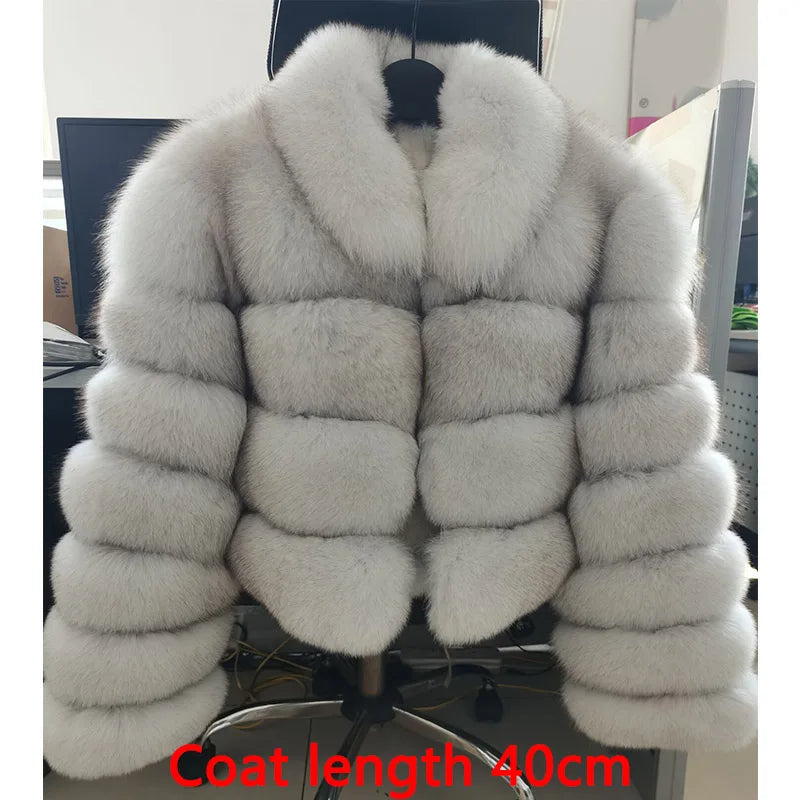 2025 MAOMAOKONG Natural Real Fox Fur Coat Women Winter Long Sleeve Luxury Raccoon Fur Jackets Thick Top Female Furry Coat Vest