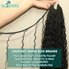 Crochet Braids Human Hair Pre Loop Boho Box Braid Crochet Human Hair Bundles Pre-looped With Curly Ends 100 Strands Color 30 27