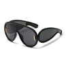 New Fashion Personality Hip Hop Cool Cyberpunk Sunglasses with Large Frame UV400 Anti UV Eyeglasses Oculos De Sol Feminino