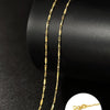 14k Orginal Gold Color Necklace Chain for Women Box Chain Snake Bone/starry/Cross Chain 18 Inches Necklace Fine Jewelry Gifts