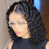 Curly Wig Pre Plucked Brazilian Human Hair Wigs 13x4 Lace Front Wig Short Bob Deep Wave Kinky Curly Lace Front Human Hair Wigs