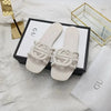 2025 Summer New Women's Slippers Fashion Versatile Holiday Outing One Word Flat Slippers