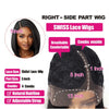 Short Ombre Honey Blonde Bob Wig With Baby Hair Honey Brown Straight Human Hair Wigs Lace Part Side Brown Wigs For Black Women