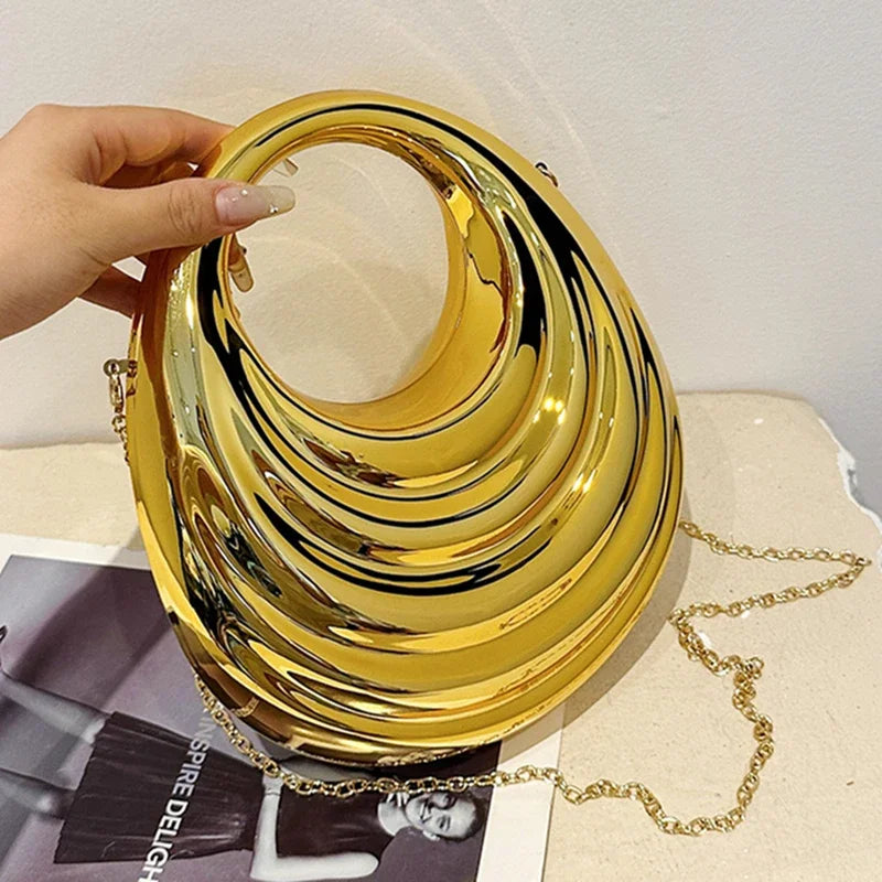 Acrylic Evening Clutch Bag Women Luxury Shoulder Bag Handbag And Crossbody Bags Fashion Party Prom Wedding Shiny Design Purse