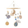 Baby Crib Mobile Bed Bell Rattle Toys Wooden Crochet Stars Pendant Bed Bell Toys Newborn Comfort Crib Bracket Hanging Toys Gifts