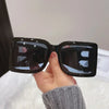 2024 Fashion Oversized The Letter B Square Luxury Trend Sunglasses Women Men Retro Rectangle Sunglasses Gafas De Sol UV400