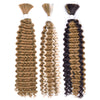 Synthetic Curly Deep Wave Bulk hair For Braiding 20inch No Weft Deep Wave For Braiding Micro Faux Braiding Hair for Boho Braids