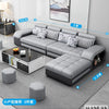 MINGDIBAO Fabric Sofa Set Furniture Living Room Sofa Set with USB and Stools / Big U Shape Cloth Couch Sofas for Home Furniture