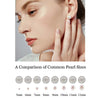 Natural Freshwater Pearl Stud Earrings Real 925 Sterling Sliver Earring Cultured White Pearl for Women Earring Jewelry Wholesale