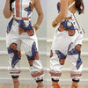 New Summer Fashion Printed Sleeveless Jumpsuit Sexy Hollow Backless Lace Up Long Jumpsuits Elegant Casual Jumpsuit With Pocket