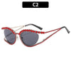 XJiea 2024 Designer Rhinestone Sunglasses For Women Luxury Brand Fashion Steampunk Men Eyeglasses Party Beach Shades Accessory