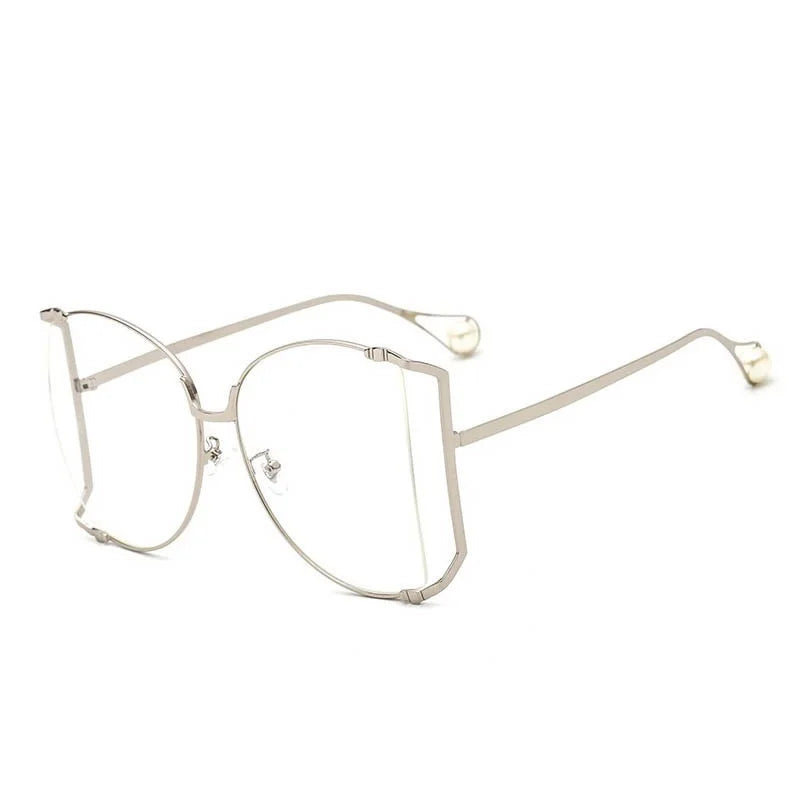 Fashion Model Ocean Yellow Square Sunglasses Women Luxury Brand Oversized Shades Pearl Chic Sun Glasses For Female Men Oculos