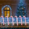90cm Inflatable Christmas Candy Cane Balloon Walking Sticks 2023 Xmas Decoration for Home 2024 New Year Party Supplies Kids Gift