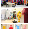 Elegant Women's Office Dress Round Neck Ruffle Edge Long Sleeved Dresses Formal Business Color Blocked Line Workwear New Style