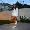 Women Summer 2 Pieces Outfits Solid Color  Short Sleeve High Waist Wrap Crops Tops and High Waist Shorts Set