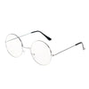 New Metal Frame Glasses Clear Round Lens Eye Glasses for Women Men Large Oversized Eyeware Harajuku Decorative Glasses Gifts
