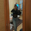Summer Women T Shirt Girls T-Shirt Woman Clothes Long Sleeve Tops Spring Black Slim Tshirt Female Crop Top Tee Sexy Skinny Y2k