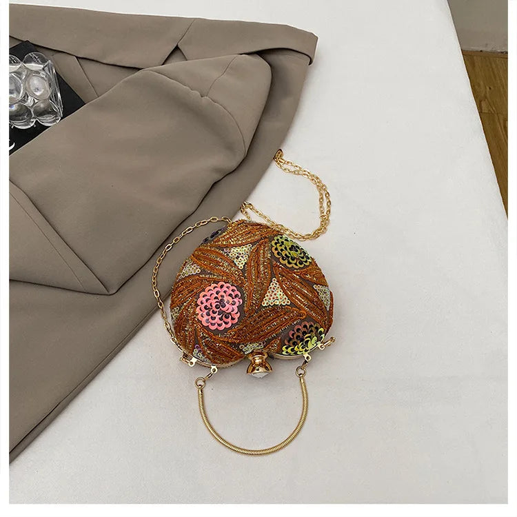 Luxury Gold Clutch Bags for Women 2025 Party Bags Evening Purse Designer Crossbody Bag New in Handbag Ladies hand bag sac femme
