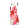 TARUXY One-shoulder Sexy Printed Dress Draped Swinging Collar Beach Vacation Mini Dress Elegant Sleeveless Female High Waist