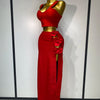 Summer New 2025 Women Sexy Flower Black Red Bandage Two Piece Set Celebrity Evening Party Skirt Suits Luxury Birthday Outfit