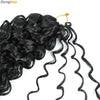 Beach Curl Crochet Hair Gogo Curl Crochet Hair 18 Inch Ombre Brown Blonde Bug Ginger T30 Synthetic Deep Wave Twist Crochet Braid