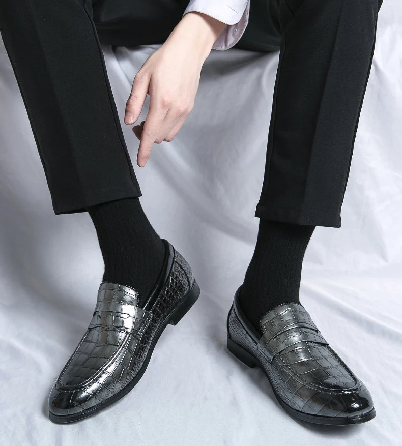 High Quality Leather Shoes Men British Style Wedding Business Brogue Shoes For Men Size 48 Men's Dress Shoes Formal Leather Male